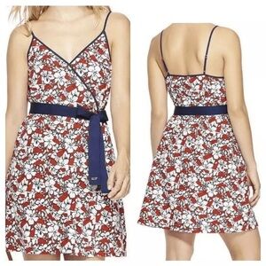 Vineyard Vines Target Exclusive Hibiscus Whale V Neck Wrap Dress